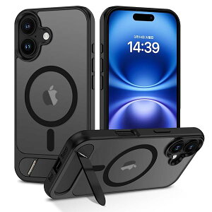 [�X�^���h�t��/��MagSafe] iPhone16Plus �P�[�X �X�^���h�t�� MagSafe�Ή� ������ ��Phone 16Plus ���^���L�b�N�X�^���h�P�[�X �}�O�l�b�g���� ���N���A �B���X�^���h �}�b�g�� ��/�c�u�� �X�}�z�P�[�X 