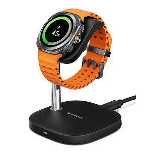 Galaxy Watch �[�d�� �X�^���h�A�M�����N�V�[�E�H�b�` �[�d��A�p�x�����\ �}�� �y�ʁASamsung Galaxy Watch 7/Ultra/6/6 Classic/5/5 Pro/4/3/Active 2�Ή��A 505S(�u���b�N)