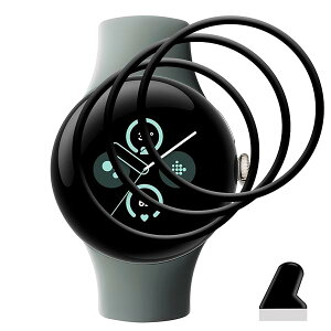 y3Zbgz Ή Google Pixel Watch 3 45mm tB KXtB 3 PET Yf@ ߗ Ή sNZ Watch 3 45mm یtB 3DȖʃJo[ p Pixel Watch3 tی