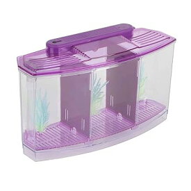 隔離水槽、高透過率ミニ水槽、家庭用ペットペット小動物ペット用品(purple)