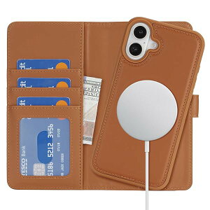 iPhone 16 P[X MagSafe Ή iPhone16 P[X ACtH16 P[X 蒠^ }OZ[t y2in1z ϏՌ J[h[ CX[dΉ tFCNU[(6.1C`Ή)-uE