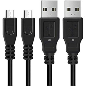 PS4�p�[�d�P�[�u�� 2�{ 3m wuernine PS4 �R���g���[���[�p USB�P�[�u�� Micro �}���[�d �v���X�e4 �v���X�e�[�V����4 Xbox One�Ή�