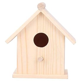 xuuyuu 野鳥用巣箱 バードハウス 鳥小屋 小鳥の巣箱 木製 繁殖箱 飾り 庭の装飾 アウトドア
