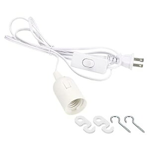 PATIKIL 1.8 m ݂񓔉R[hP[u 250V E26 LEDCg\Pbg vR[h I/ItXCb`t zCg