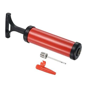 PATIKIL スポーツボールポンプキット ポータブル ハンドエアインフレータ バスケットボールポンプ インフレーションニードル付き 20.32cm ノズル付き エクササイズボールスイムインフレータブ