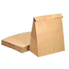 PATIKIL 紙袋 ブラウン 紙製買い物袋 10lb 25x14x33 cm 70g キャンディースナック用 50個