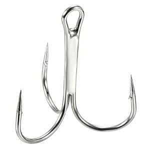 PATIKIL 3/0# �g���u���t�B�b�V���t�b�N 50�� �S��40 mm �Y�f�| �V���[�v���E���h�x���h�t�b�N �g���v���o�[�u�t�b�N �W���C���p �z���C�g