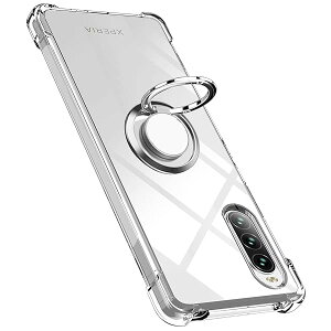 Xperia 10 IV P[X O NA TPU VR Ot^ yʃVR ϏՌ wh~ 360] ԍڃz_[Ή ̌^ lC gуJo[(NA)