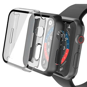 y2zΉApple Watch Series 6 / SE / 5 / 4 44mm p P[X, ̌^PCf Sʕی KXیJo[(1 ubN + 1 NA)