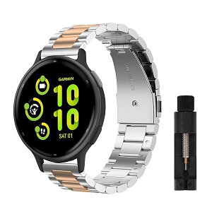 �o���h GARMIN(�K�[�~��) Vivoactive 5 �Ή� �����o���h �����x���g �X�e�����X ������� �r�W�l�X�� �����H��t��GARMIN(�K�[�~��) Vivoactive 5 �p �x���g (�V���o�[)+(���[�Y�S�[���h)