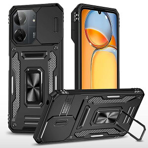 Redmi Note 13 Pro 5G P[X Ot TPU+PC w\ ϏՌ y 360x] X^h@\ Jی h~ (Redmi Note 13 Pro 5G, ubN)