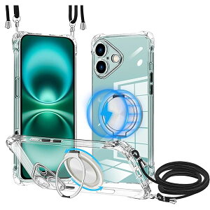 iPhone 16 p P[X NA MagSafeΉ 360x]X^h Ot CX[d lbN V_[ iphone 16 Jo[ | | ΂߂ Rt ؍ ϏՌ ČRMILKi擾 X^h@