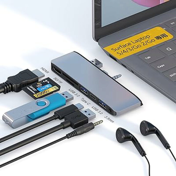 楽天市場】Surface Laptop 5/Laptop 4/Laptop 3 USB ハブ 4K@30Hz HDMI 