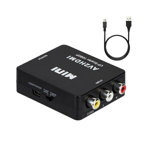 RCA to HDMIϊRo[^[ AV to HDMI ϊ RCA-HDMIR|Wbg A_v^[ RAC/AV HDMIϊ CVBS AV - HDMI rfII[fBIϊA_v^ ] 1080p/720pΉ USBP[u