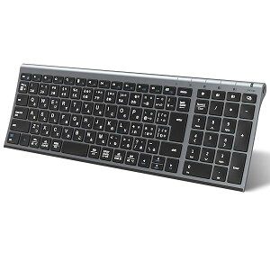 �L�[�{�[�h Bluetooth ���C�����X ���� ���{��JIS�z�� 3�䓯���ڑ��\ �e���L�[�t�� �t���T�C�Y �����^ �É��݌v Type-C�[�d�� �R���p�N�g �p�\�R���p�L�[�{�[�h ���b�v�g�b�v PC iPad iPhone �X�}�z