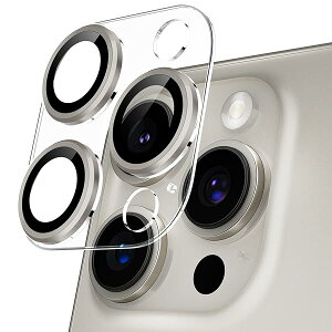カメラカバー iPhone 16 Pro/16 Pro Max用 カメラフィルム 透明台座 全面保護 9H強化ガラス 傷防止 レンズ保護 耐衝撃 アイフォン16 プロ/16 プロmax用 カメラ保護 高透過率 黒縁取り 露出オーバー防止