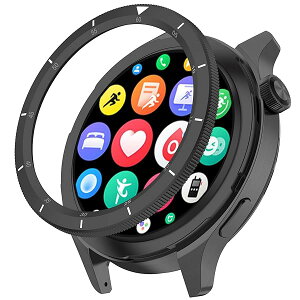 for Xiaomi Watch S4 / S3 �x�[�������O�A�������� �t���[�� �ی�J�o�[ �ϏՌ� ���h�~ �ϏՌ� �����x�[�� Xiaomi Watch S4/Xiaomi Watch S3�X�}�[�g�E�H�b�`�p (�u���b�NB)