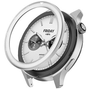 for Xiaomi Watch S4 / S3 �x�[�������O�A�������� �t���[�� �ی�J�o�[ �ϏՌ� ���h�~ �ϏՌ� �����x�[�� Xiaomi Watch S4/Xiaomi Watch S3�X�}�[�g�E�H�b�`�p (�V���o�[A)