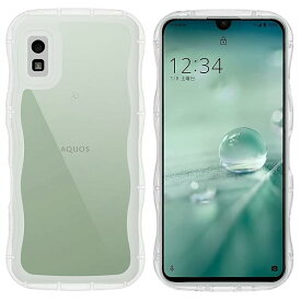 AQUOS WISH WISH2 SH-51C SHG06 A104SH SH-M20 ケース クリア ウェーブ ソフト TPU うねうね 透明 ケース マツと感 人気 韓国 耐衝撃 なみなみ カバー 滑り止め 薄型 軽量 おしゃれ 黄ばみなし アク