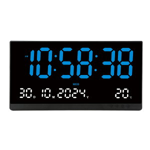21 インチ大型デジタル壁時計大型 LED スクリーン表示時計時間/日付/週/温度 12/24 時間調整可能な明るさ