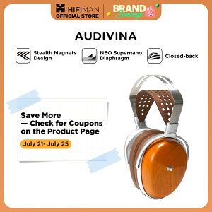 HIFIMAN AUDIVINA �N���[�Y�h�o�b�N �v���[�i�[ �I�[�o�[�C���[ �X�^�W�I �w�b�h�t�H��