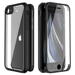iPhone SE [3] iPhone7/ 8 P[X 360°Sʕی ČRMILKi ϏՌAy CX[d wF؁AΉN[A O㗼ʋKX{TPU t[ ^~߃op[ Jo[ AC