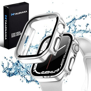 Apple Watch 用 防水ケース 45mm 44mm 41mm 40mm アップルウォッチ保護カバー ガラスフィルム 一体型 3D直角エッジデザインSeries6/SE/5/4 PC素材 全面保護 超薄型 装着簡単 耐衝撃 高透過率 指紋防止