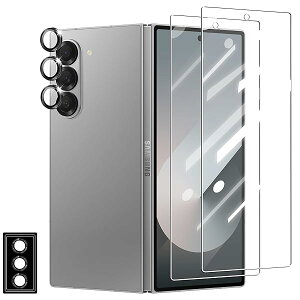 For Galaxy Z Fold6 KXtB*2 + JtB*1Zbg MNV[Z Fold6 SC-55E یtB Ɏqfސ wFؑΉ ϏՌ tیtB wh~ CA[ z \t