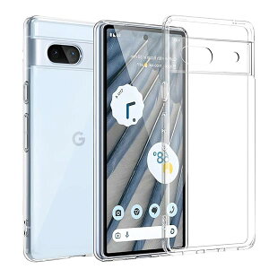 For Google pixel 7A ケース クリア ソフトカバー ストラップホール付 透明TPU レンズ保護 薄型 指