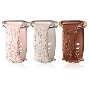 コンパチブル Apple Watch バンド 46mm 42mm 44mm 45mm 49mm アップルウォッチ バンド 【3枚セット】 シリコンおしゃれ スポーツ ベルト 可愛 レディース ストラップ Watch Series 10/9/8/7/6