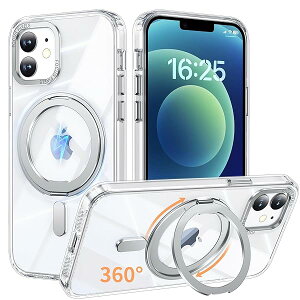 iPhone 12 / iPhone 12 Pro Kp P[X MagsafeΉ ACtH12 / ACtH12v Jo[ 360°]X^h X}zP[X ACz 12pro gуP[X CX[d ԍڃz_[ Ή Xgb