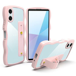 Xperia 10 VI �P�[�X �N���A �X�^���h�@�\ SO-52E / SOG14 / A402SO / XQ-ES44 �P�[�X ���˂��� ���� TPU �ϏՌ� �G�N�X�y���A 10 vi �X�}�z�P�[�X Xperia 10VI �J�o�[ �y�� ���^ ��