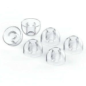 SeaSnail イヤーピース 音質向上 イヤホンピース 高級LSR 液体シリコン製 イヤーチップ 医用シリコン 耐久性 イヤピース 高遮音性 カナル型用 TWS対応 4.5〜6.5mm内径 L M S サイズ選択 (SeaSnail, L)