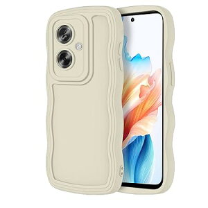 OPPO A79 5G 対応 ケース カバー シリコン質感 耐衝撃 落下防止 取付簡単 カメラ保護 レンズ保護 高級携帯電話ケース OPPO A79 5G 用 (ホワイト)