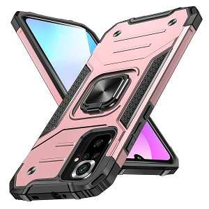 Redmi Note10 pro �Ή� �P�[�X �����O�t�� �ϏՌ� �Ռ��z�� �ČRMIL�K�i�擾 �����Y�ی� TPU+PC ����