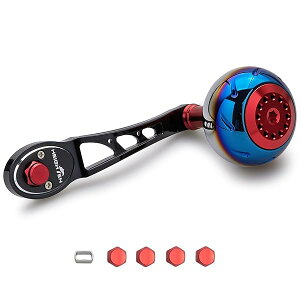 80/90mm ���[�� �n���h�� 45mm �n���h���m�u �V�}�m(SHIMANO) �_�C��(DAIWA) �A�u(Abu) �x�C�g���[�� �ʗp Aurora Ach Series (�u���b�N�����b�h) (796)