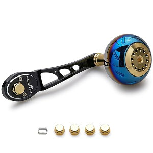80/90mm ���[�� �n���h�� 45mm �n���h���m�u �V�}�m(SHIMANO) �_�C��(DAIWA) �A�u(Abu) �x�C�g���[�� �ʗp Aurora Ach Series (�u���b�N���S�[���h) (798)
