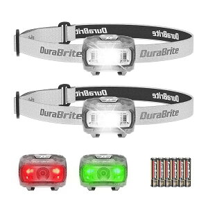 �w�b�h���C�g �d�r�� LED�w�b�h�����v 2�Z�b�g �����ԁ��΃��C�g 5�_�����[�h 65°�p�x��