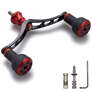 98mm ���[�� �n���h�� �V�}�m(SHIMANO) �_�C��(DAIWA) �ʗp �X�s�j���O���[�� �p TPE Series (�u���b�N
