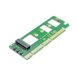 M.2 NVME to PCIe 3.0 X16 アダプター NVME/AHCI SSD to PCI Express 拡張カードアダプター ブラック