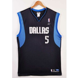 【ビッグサイズ】Reebok リーボック NBA Dallas Mavericks ダラス・マーベリックス ジョシュ・ハワード バスケ タンクトップ ユニフォーム ナンバリング ネイビー メンズ2XL相当【中古】▼