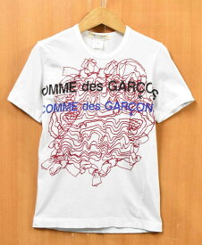 ヴィンテージ 1990年代~2000年代 トルコ製 COMME des GARCONS COMME des GARCONS コム・デ・ギャルソン コム・デ・ギャルソン コムコム 半袖Tシャツ ホワイト コットン レディースS【中古】▼