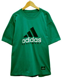 【ビッグサイズ】ヴィンテージ 1990年代 adidas アディダス EQUIPMENT エキップメント 半袖 Tシャツ ピーコックグリーン メンズXL【中古】■