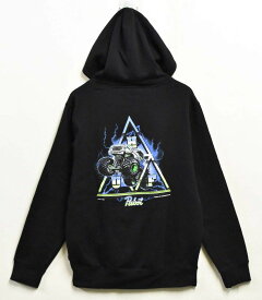 【未使用品】【展示試着品】【コラボ】HUF×Pabst Blue Ribbon ハフ×パブストブルーリボン PBR 長袖 プルオーバースウェット パーカ ブラック メンズM【新品】▼