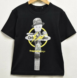 【デッドストック】【コラボ】2012年製 12SS OriginalFake KAWS×fragmentdesign オリジナルフェイク カウズ×フラグメントデザイン 藤原ヒロシ 半袖Tシャツ ブラック メンズXS相当【未使用品】▼