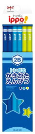 [ 名入れ 無料 ] 名入れ鉛筆 鉛筆名入れ 鉛筆 えんぴつ ippo! イッポ かきかたえんぴつ プレーンブルー 2B ダース KB-KPM04-2B トンボ鉛筆 Tombow