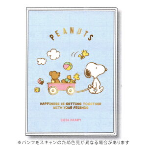 【お買い得品】アートプリントジャパン 2026年版手帳 A6変形 マンスリ− ピ−ナッツオモチャ SNOOPY 1000137336