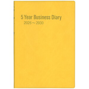 【お買い得品】博文館新社 2026年版(1月始まり)手帳 5年連用ビジネスダイアリー A5 1頁2日5年対照 2026年〜2030年 マンゴー 252