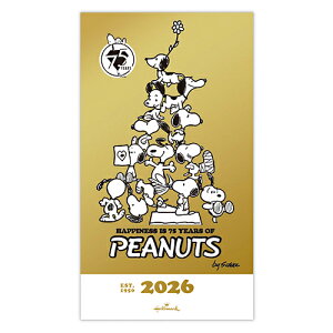 yizz[}[N 2026NŎ蒠 SNOOPY X}X[_CA[ Xk[s[ AG 75ths~bh HALLMARK 845773