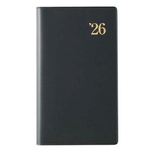 【お買い得品】日本能率協会 2026年1月始まりNOLTYノルティ 能率手帳ポケット7 月間横ケイ+週間レフト ウィークリー 黒 1908